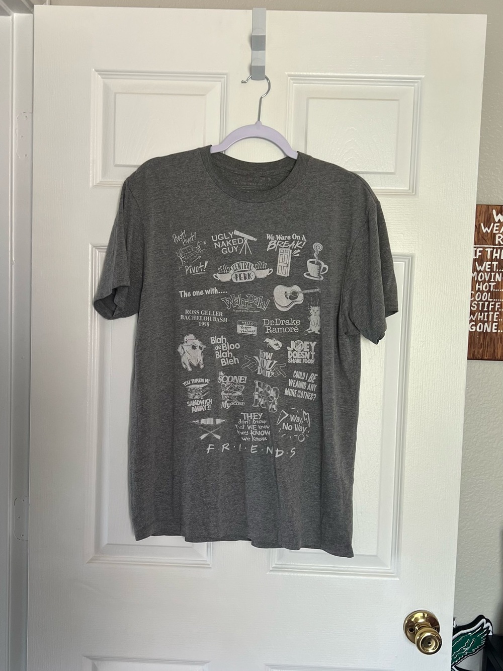 Gray Friends oversized t-shirt